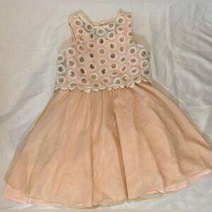 GB GIRLS DRESS Size 12, pink and gold formal dress, special occasion dance party